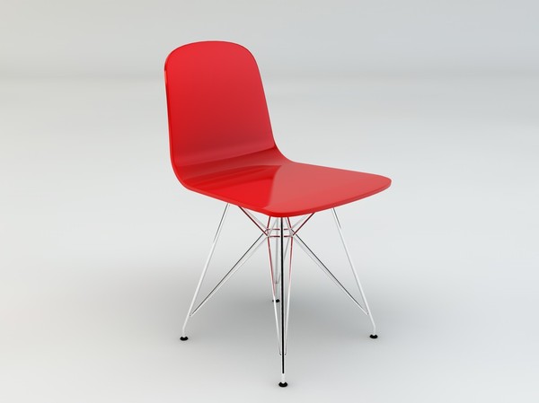 3d herman miller plastic chair - Herman Miller Plastic Side Chair by mrviz